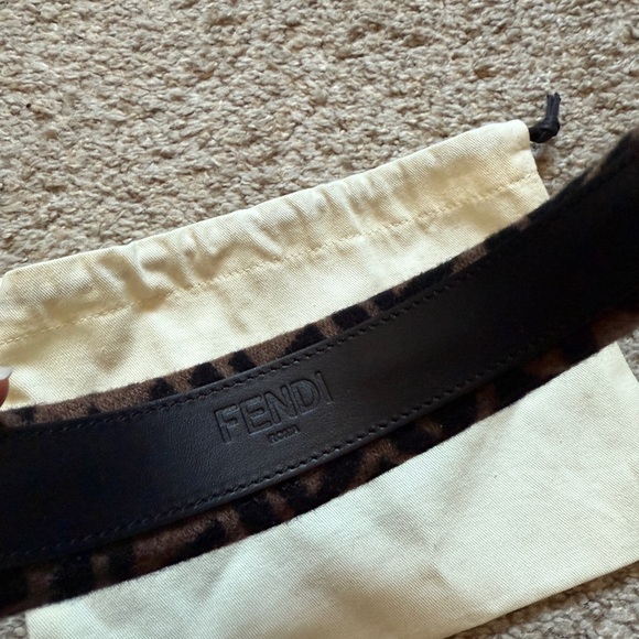 Fendi Black and Brown Patterned Headband - Picture 4 of 4